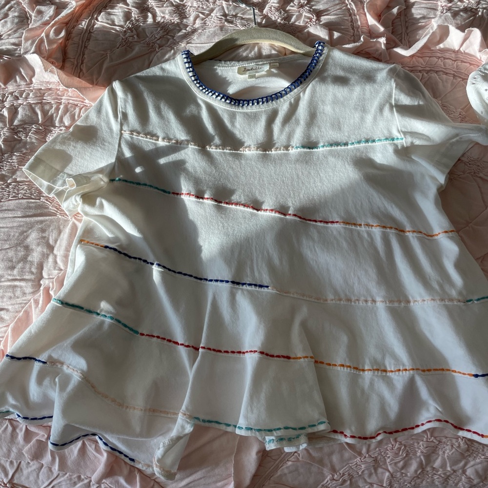 Anthropologie Deletta White Top